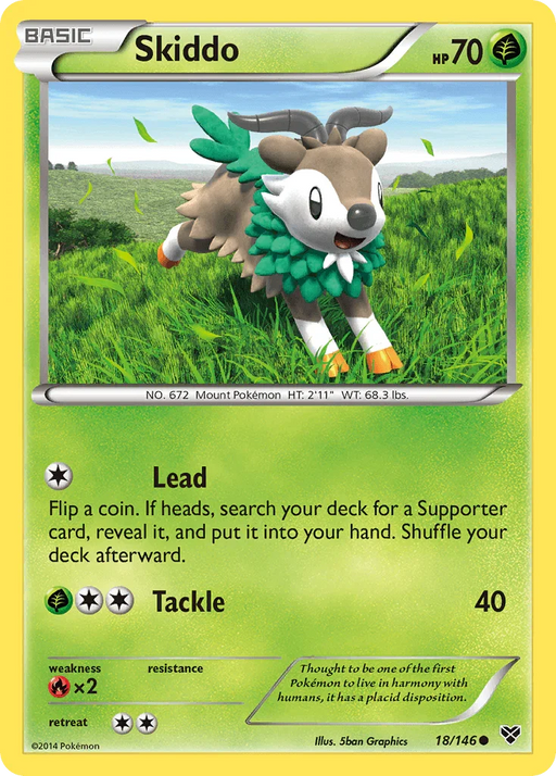 Skiddo (18/146) [XY: Base Set] - for just $0.10! 