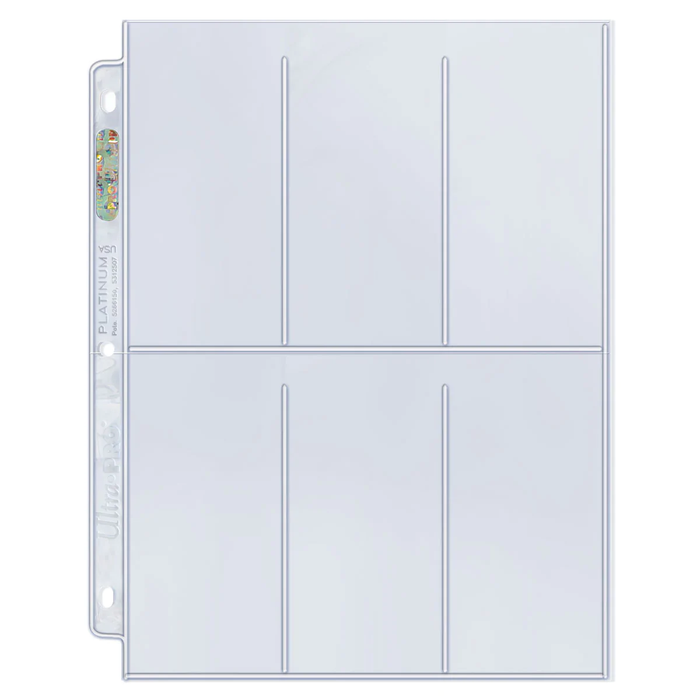 Ultra PRO: Platinum Hologram 6-Pocket Pages - 3-Holes (2.5" x 5-1/4" / 100-Pack) - for just $0! 