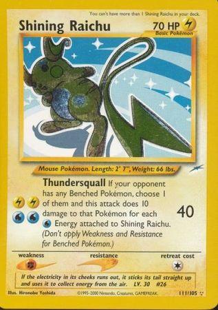Shining Raichu (111/105) [Neo Destiny Unlimited] - for just $238! 