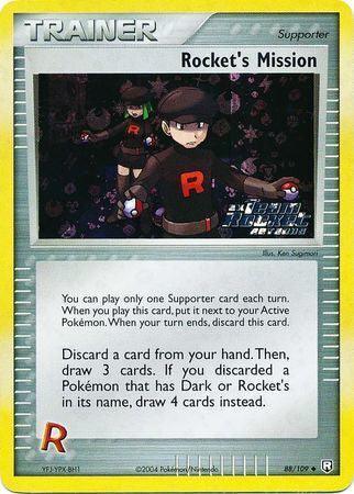 Rocket's Mission (88/109) (Stamped) [EX: Team Rocket Returns] - for just $10.55! 