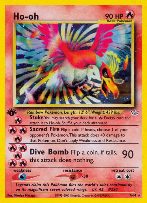 Ho-oh (7/64) [Neo Revelation 1st Edition] - for just $140! 
