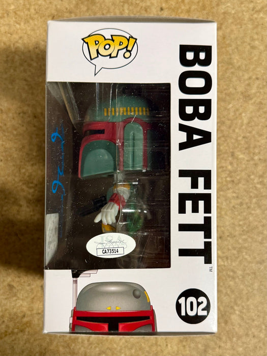 Temuera Morrison Signed Star Wars Boba Fett Funko Pop! #102 Smuggler’s Bounty Vaulted Exclusive With JSA COA - for just $140! 