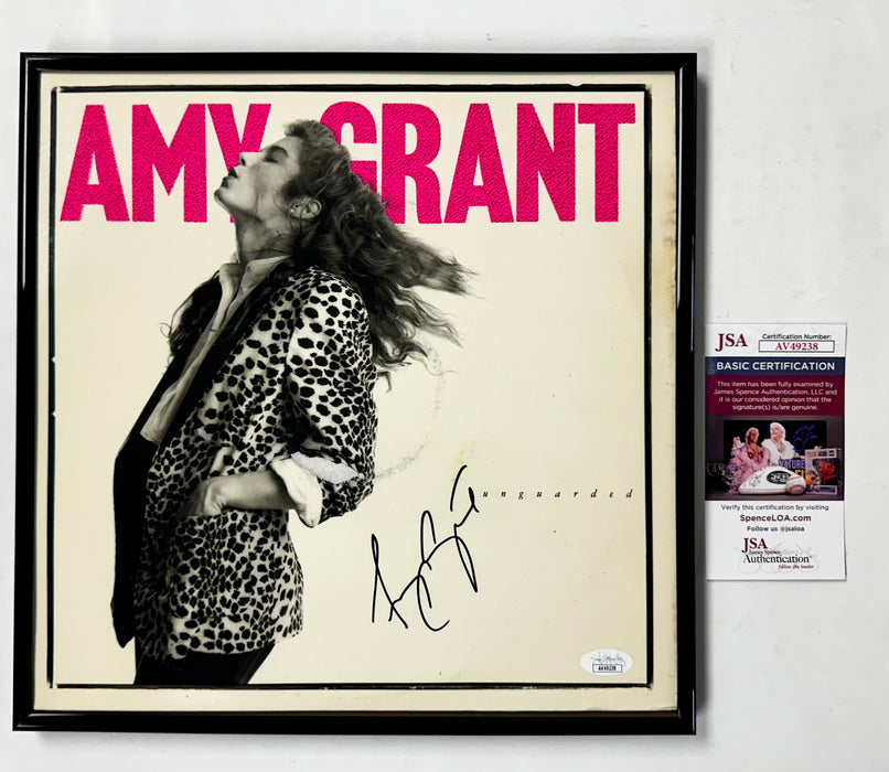 Amy Grant Signed & Framed “Unguarded” Vinyl Variant With JSA COA - for just $140! 