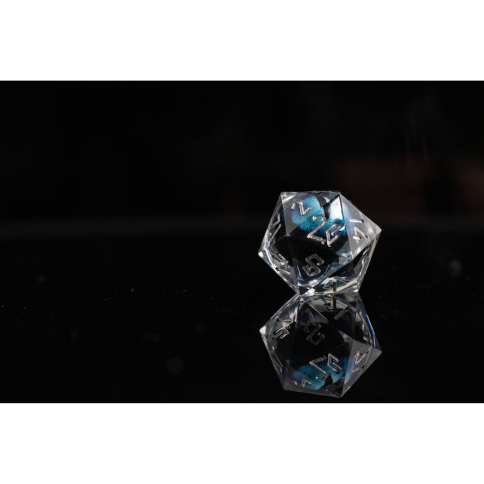 Legacy of Blue Eyes Liquid Core Dice Set - Silver - Just $59.99! Shop now at Retro Gaming of Denver