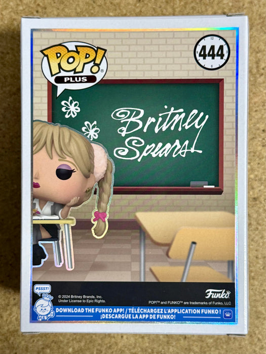 Funko Pop! Rocks Plus School Girl Britney Spears At Desk #444 Hit Me Baby One More Time - for just $20! 