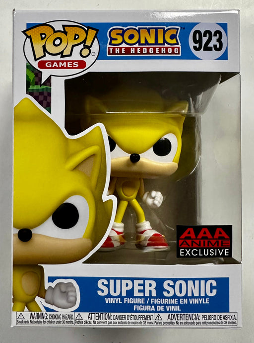 Funko Pop! Games Super Sonic The Hedgehog #923 Sega AAA Anime 2024 Exclusive - for just $25! 