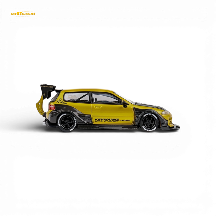 DCM Kevmannz Civic EG Ver.1 Gold Carbon Fiber Long Tail 1:64 - for just $36.99! 