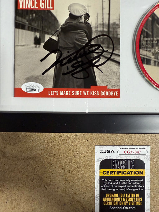 Musician Vince Gill Framed & Signed “Let’s Make Sure We Kiss Goodbye” (2000) CD Booklet With JSA COA - for just $150! 