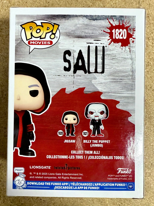 Tobin Bell Signed Saw Hooded Jigsaw Killer 2025 Funko Pop! #1820 - for just $175! 