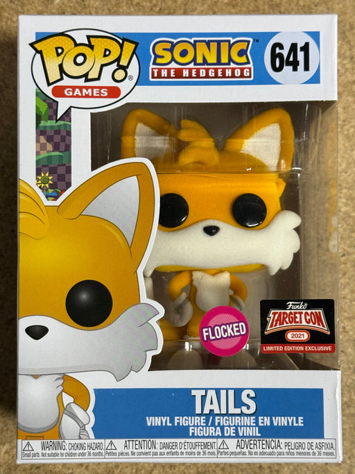 Funko Pop! Games Flocked Tails #641 Sonic The Hedgehog Targetcon 2021 Exclusive - for just $25! 