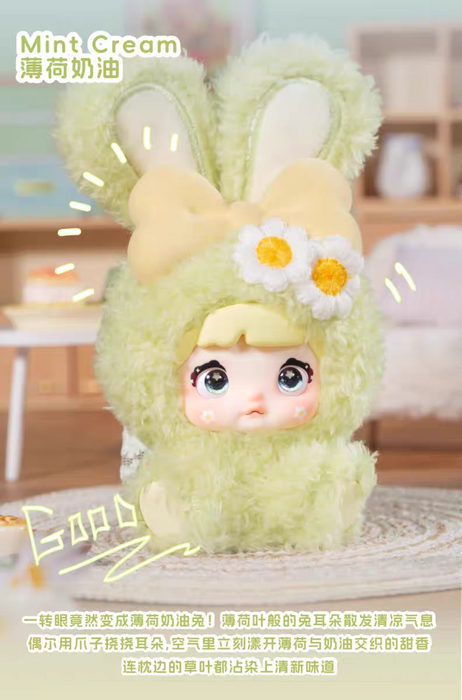 Nommi Baby Sweetheart Bunny Plush Keychain Blind Box - MiBao V8 Series Collectible - for just $20.99! 