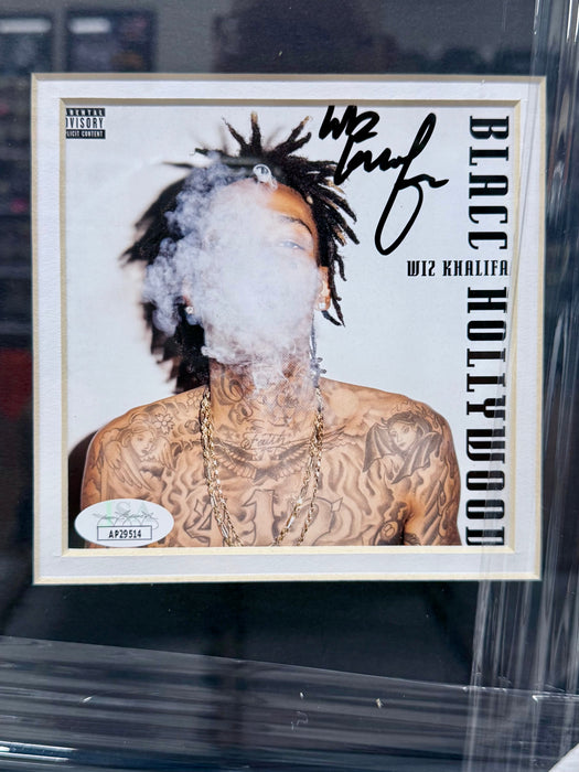 Wiz Khalifa Signed Blacc Hollywood Custom Framed CD Booklet With JSA COA - for just $375! 