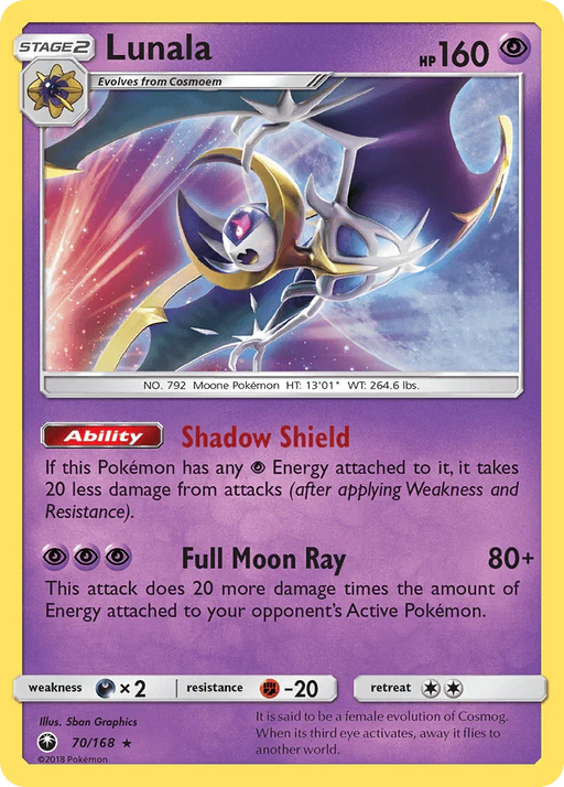 Lunala (70/168) [Sun & Moon: Celestial Storm] - for just $0.55! 