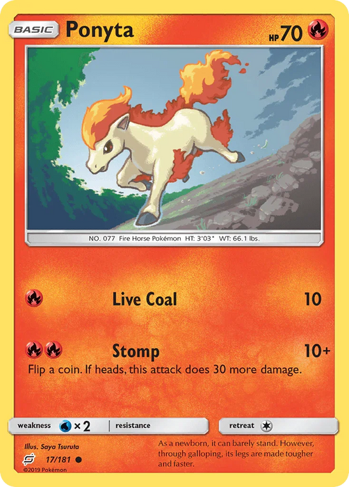 Ponyta (17/181) [Sun & Moon: Team Up] - for just $0.10! 