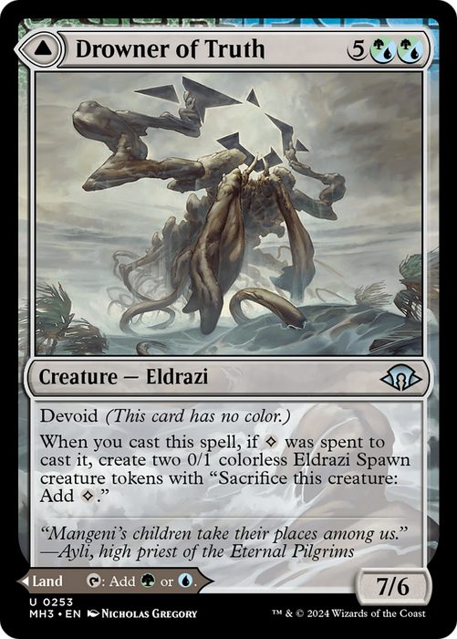 Drowner of Truth (MH3-253) - Modern Horizons 3: (devoid) - for just $0.09! 