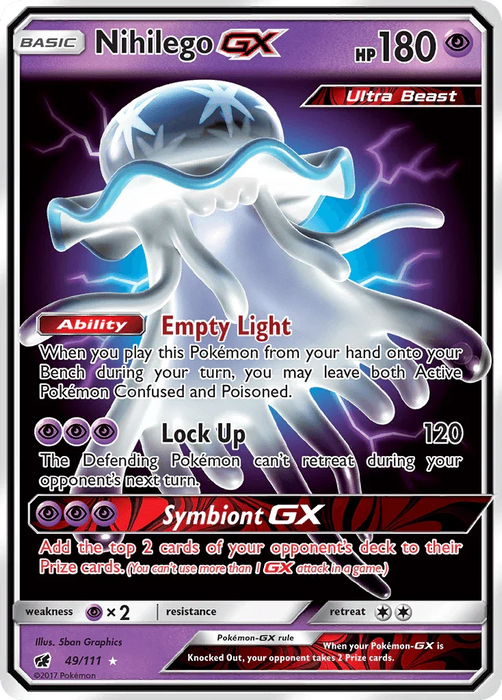 Nihilego GX (49/111) [Sun & Moon: Crimson Invasion] - for just $3.90! 