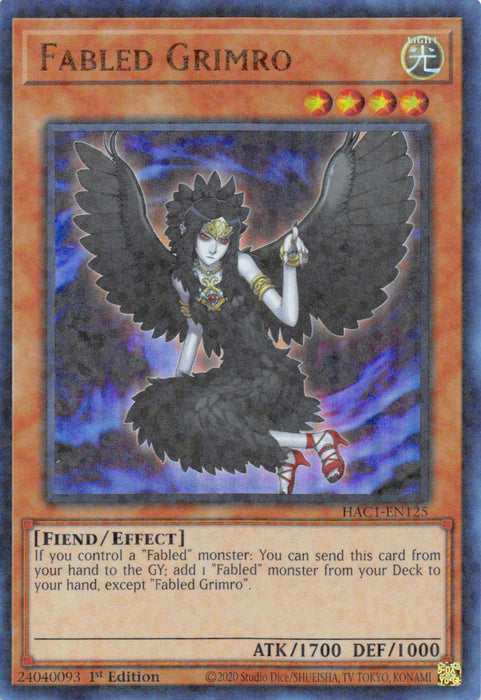 Fabled Grimro (Duel Terminal) [HAC1-EN125] Parallel Rare - for just $0.10! 