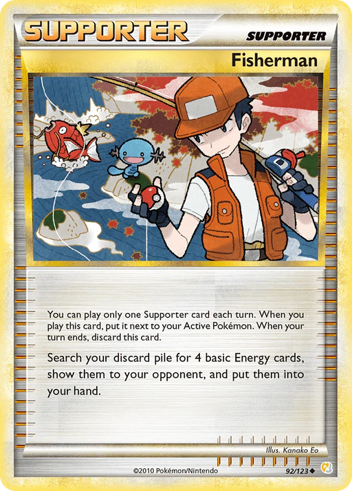 Fisherman (92/123) [HeartGold & SoulSilver: Base Set] - for just $5.30! 