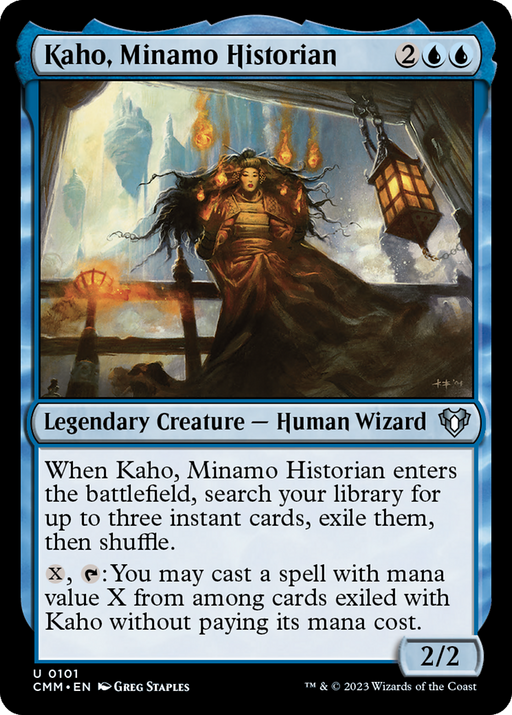 Kaho, Minamo Historian (CMM-101) - Commander Masters - for just $0.03! 