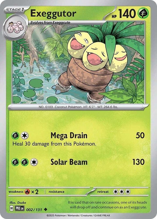 Exeggutor (002/131) [Scarlet & Violet: Prismatic Evolutions] - for just $0.10! 