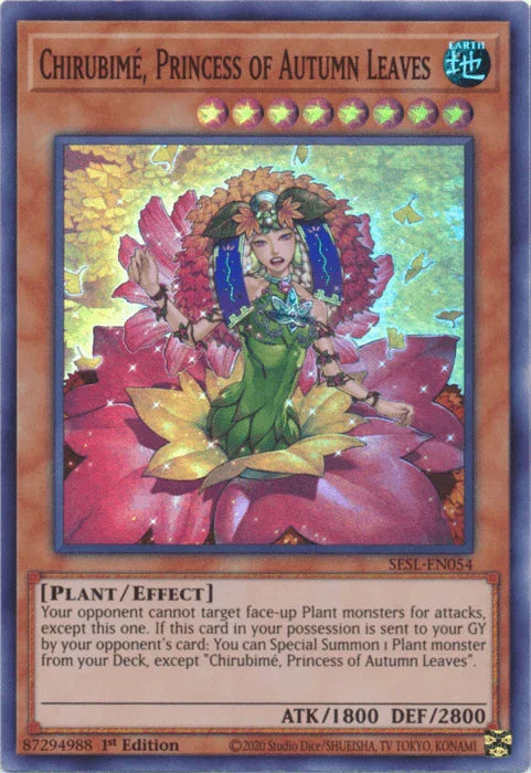 Chirubime, Princess of Autumn Leaves [SESL-EN054] Super Rare - for just $0.10! 