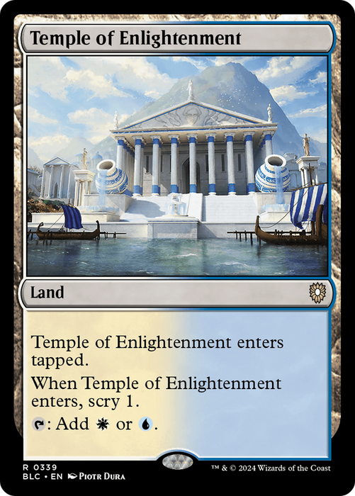 Temple of Enlightenment (BLC-339) - Bloomburrow Commander - for just $0.08! 