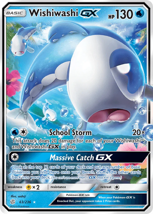 Wishiwashi GX (63/236) [Sun & Moon: Cosmic Eclipse] - for just $0.65! 