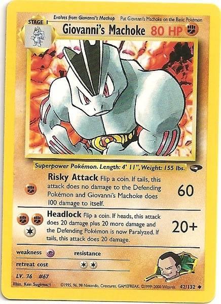 Giovanni's Machoke (42/132) [Gym Challenge Unlimited] - for just $1.10! 
