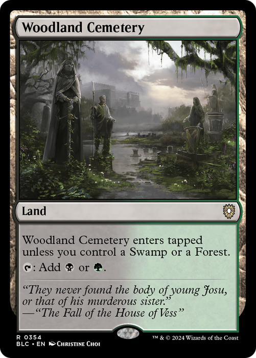 Woodland Cemetery (BLC-354) - Bloomburrow Commander - for just $0.15! 