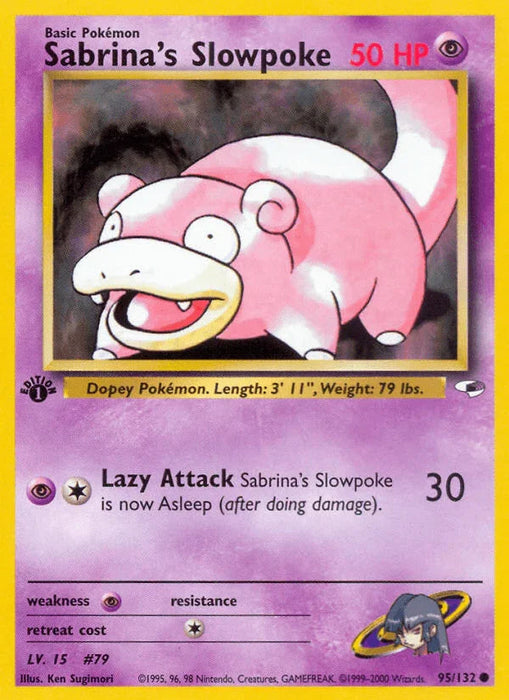 Sabrina's Slowpoke (95/132) [Gym Heroes 1st Edition] - for just $0.65! 
