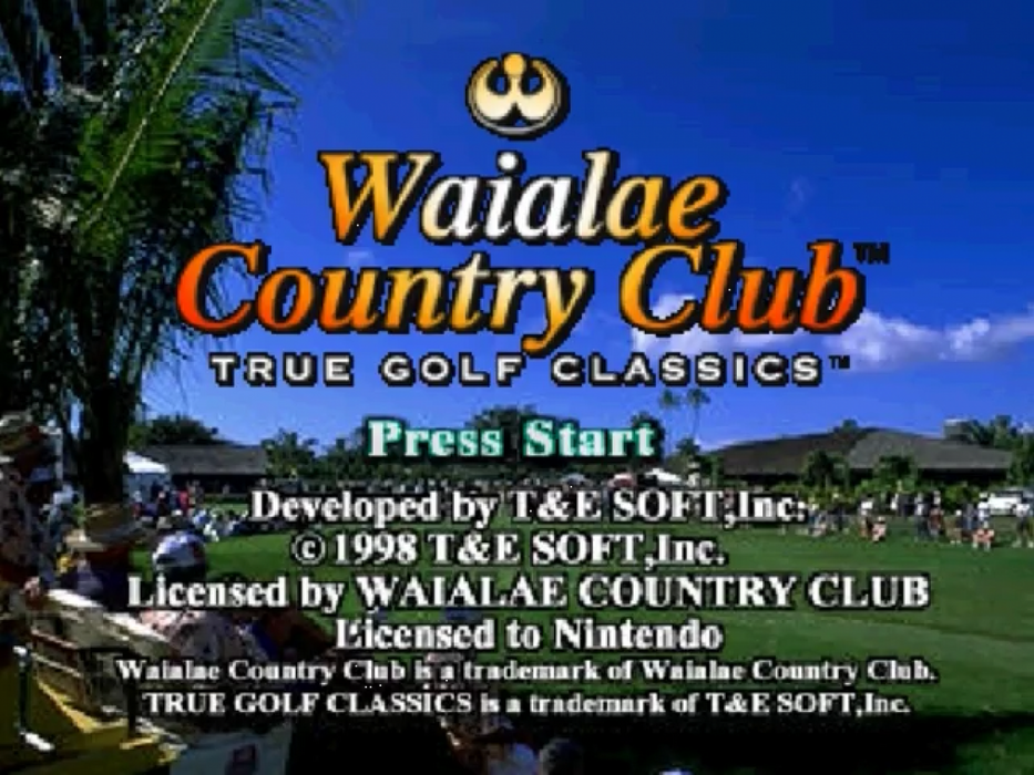 Waialae Country Club – Nintendo 64 (N64) - for just $5.99! 