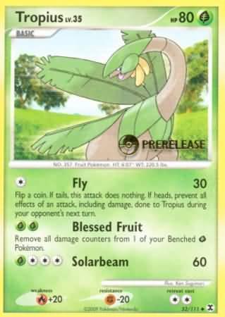 Tropius (52/111) (Prerelease Promo) [Nintendo: Black Star Promos] - for just $1.60! 