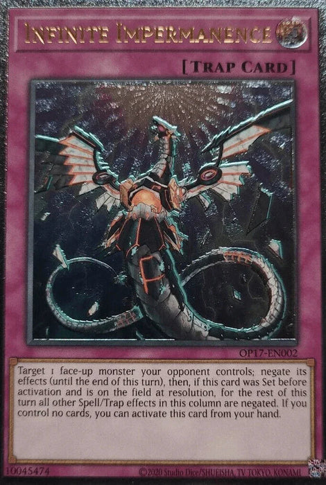 Infinite Impermanence [OP17-EN002] Ultimate Rare - for just $31.25! 