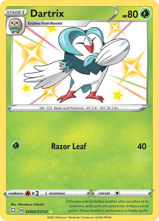 Dartrix (SV002/SV122) [Sword & Shield: Shining Fates] - for just $1.30! 