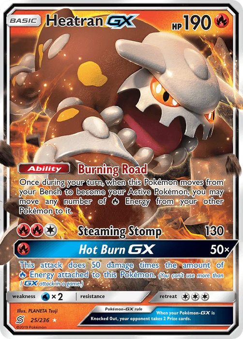 Heatran GX (25/236) [Sun & Moon: Unified Minds] - for just $0.75! 