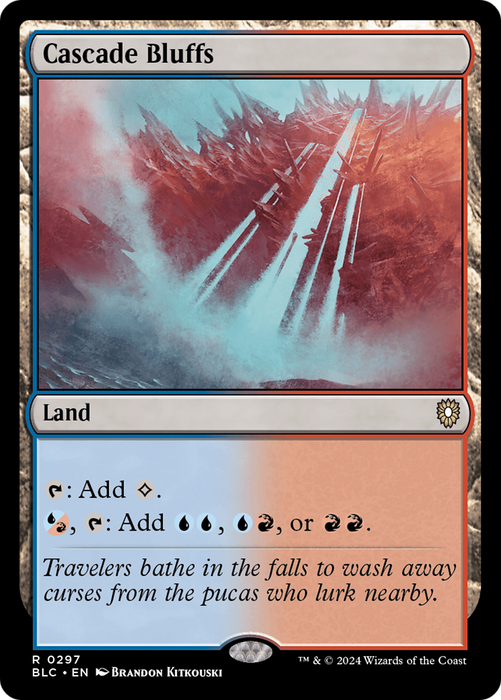 Cascade Bluffs (BLC-297) - Bloomburrow Commander - for just $0.20! 