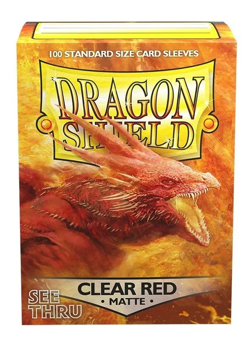 Dragon Shield: Standard 100ct Sleeves - Clear Red (Matte) - Just $0! Shop now at Retro Gaming of Denver