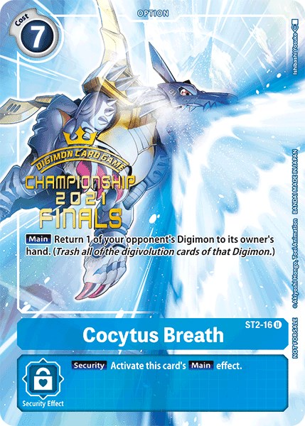 Cocytus Breath [ST2-16] (2021 Championship Finals Tamer's Evolution Pack) [Starter Deck: Cocytus Blue Promos] - Just $1.35! Shop now at Retro Gaming of Denver