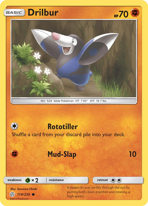 Drilbur (114/236) [Sun & Moon: Cosmic Eclipse] - for just $0.10! 