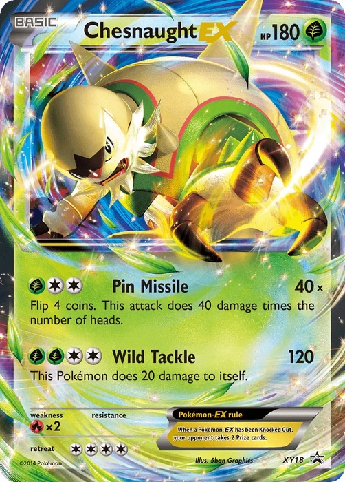 Chesnaught EX (XY18) [XY: Black Star Promos] - for just $1.85! 