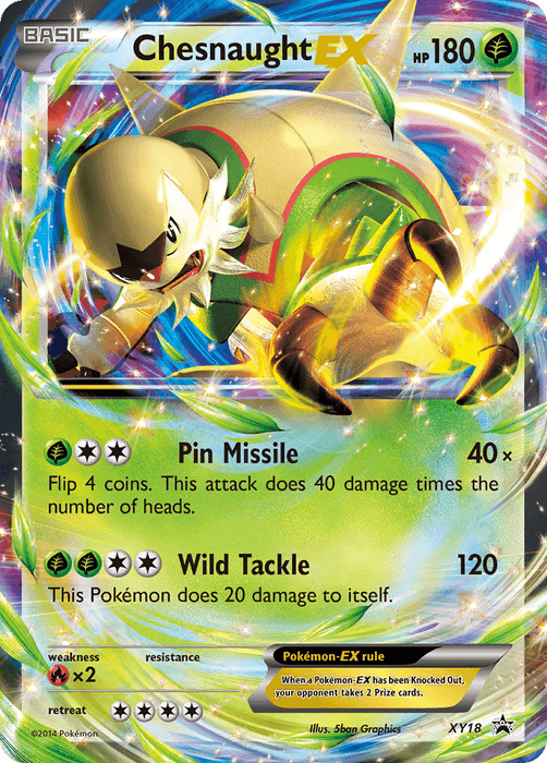Chesnaught EX (XY18) [XY: Black Star Promos] - for just $1.70! 