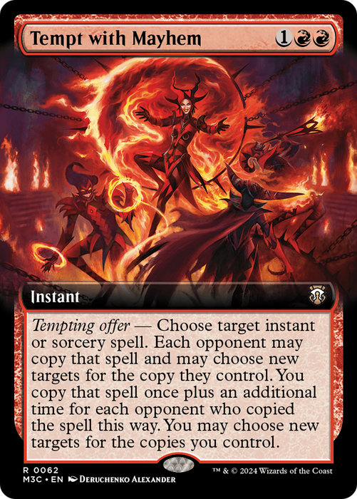 Tempt with Mayhem (M3C-062) - Modern Horizons 3 Commander: (Extended Art) - for just $0.41! 