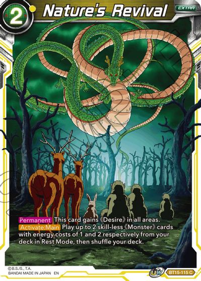 Nature's Revival (BT15-115) [Saiyan Showdown] - for just $0.10! 