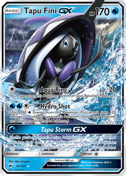 Tapu Fini GX (39/147) [Sun & Moon: Burning Shadows] - for just $1! 