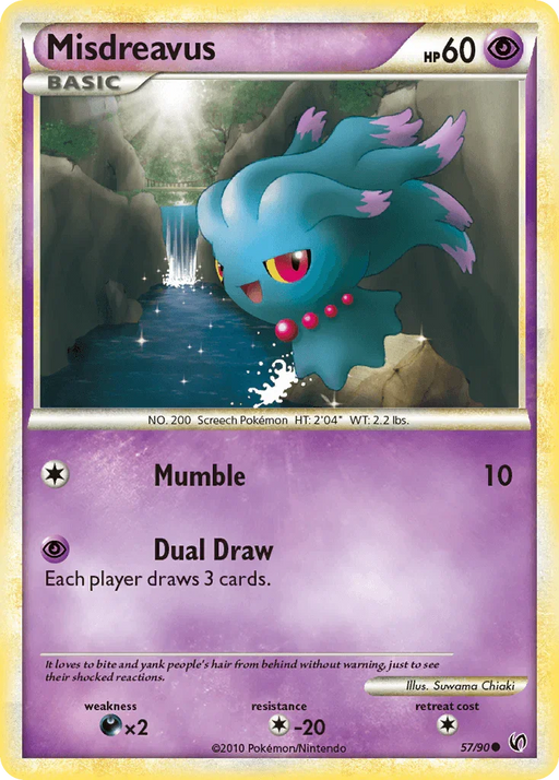 Misdreavus (57/90) [HeartGold & SoulSilver: Undaunted] - for just $0.20! 