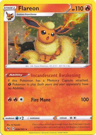 Flareon (026/185) (Cosmos Holo) [Sword & Shield: Vivid Voltage] - for just $1.60! 
