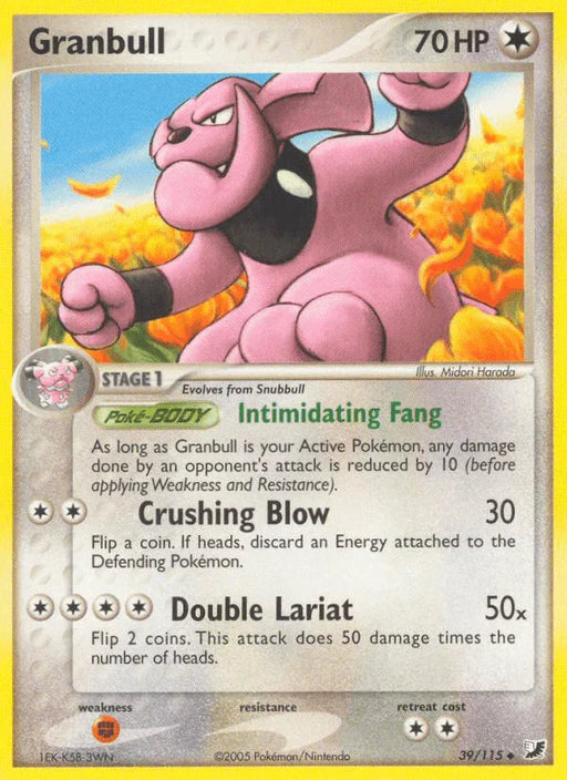 Granbull (39/115) [EX: Unseen Forces] - for just $0.20! 