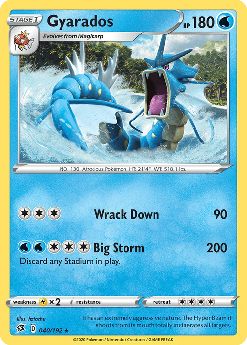 Gyarados (040/192) [Sword & Shield: Rebel Clash] - for just $0.65! 