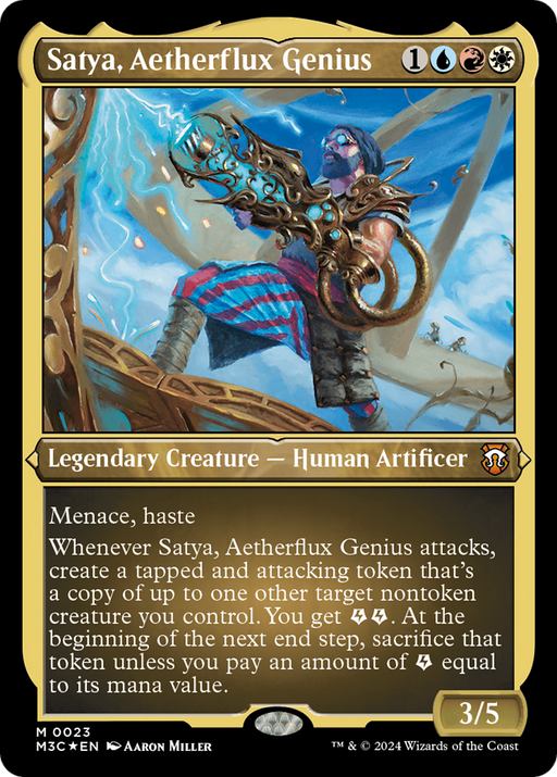 Satya, Aetherflux Genius (Foil Etched) [Modern Horizons 3 Commander] - Just $0.50! Shop now at Retro Gaming of Denver