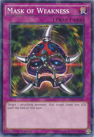 Mask of Weakness [BP03-EN190] Shatterfoil Rare - for just $0.10! 